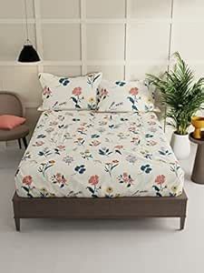 BIANCA 152 TC Extra Smooth Micro Double Bedsheet with 2 Pillow Covers ...