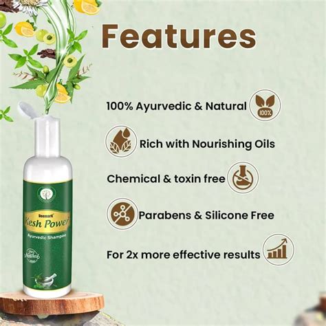 Buy Kesh Power Ayurvedic Shampoo for Dry & Frizzy Hair – Deemark