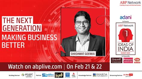 Ideas Of India 2025: RP-Sanjiv Goenka Group's Shashwat Goenka To Share ...