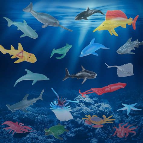 OOTSR 24-Pack Sea Ocean Animal Figures - Realistic Plastic India | Ubuy