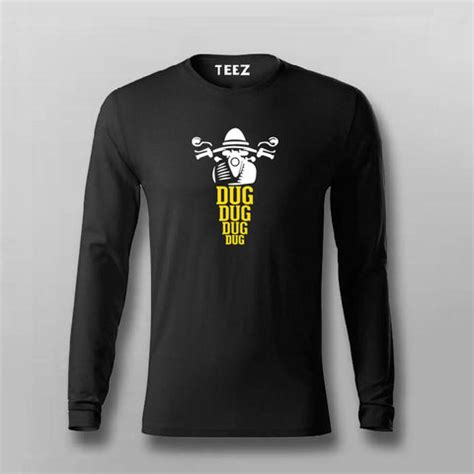 Dug Dug: Classic Motorcycle Enthusiast Tee - TEEZ.in