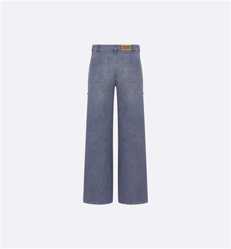 Regular-Fit Jeans Purple Stonewashed Cotton Denim | DIOR