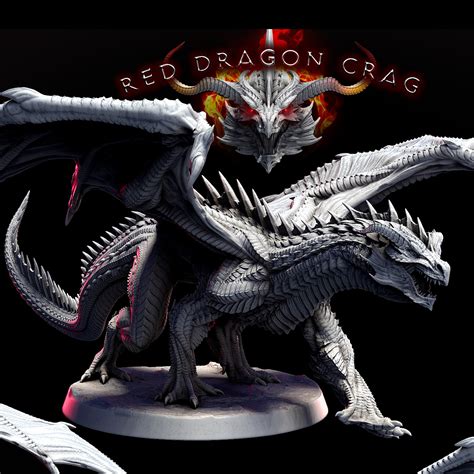 Exclusive RED DRAGON (Young, Adolescent, Adult, Elder) (7 poses) STL ...