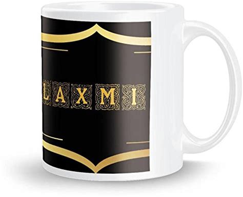 Buy Khakee ® Laxmi Name Tea and Coffee for Gift and Self Use Ceramic ...
