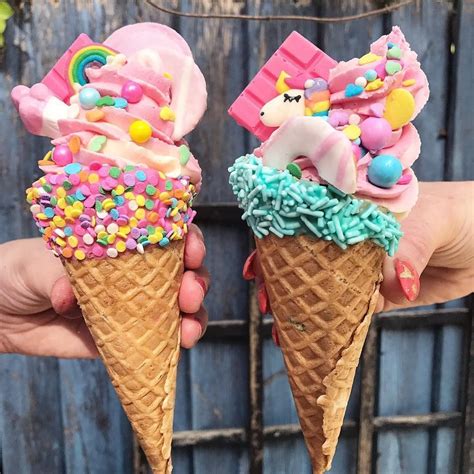 🍦 Couple Sisters unicorn ice-cream 🌈🦄💕 Credit : @sugartitslondon # ...