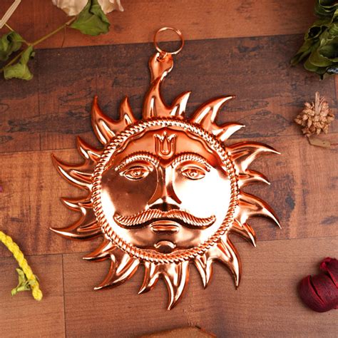Copper Vastu Sun Wall Hanging 6" – ServDharm