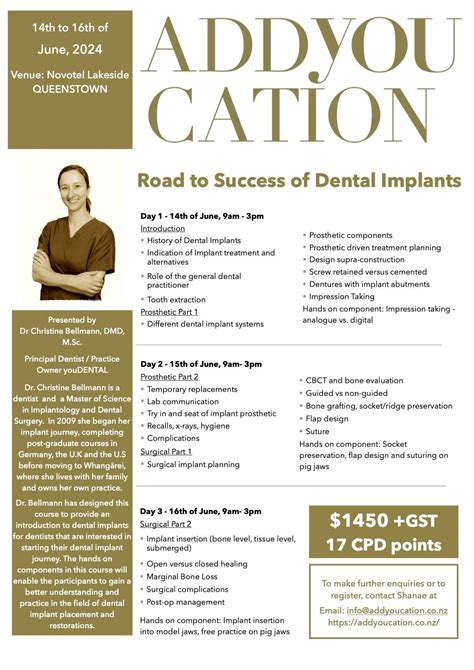 Road to Success of Dental Implants June 2024, Novotel Queenstown ...