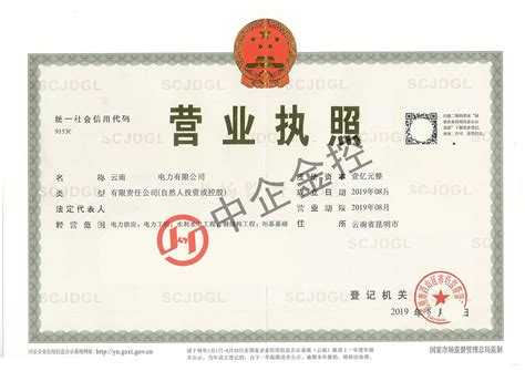 云南**电力有限公司-售电公司注册案例 - 经典案例 - 中企金控（北京）企业管理有限公司