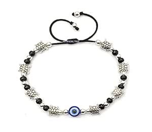 ARTIFICIAL TREE Handmade Nazariya TORTOISE & Evil Eye Charms Black ...