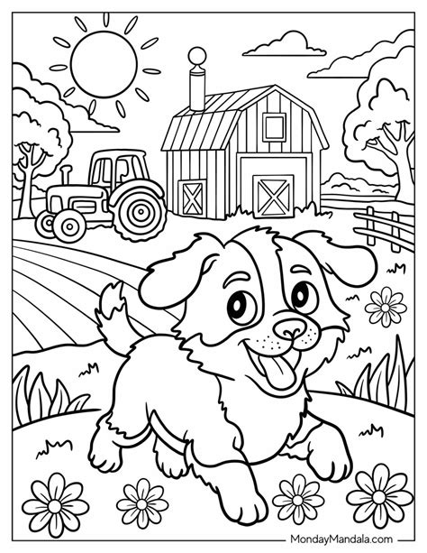 Barn And Farm Animal Coloring Pages