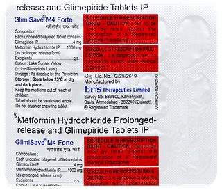 Glimisave M Forte 4/1000 MG Tablet Pr 15: Uses, Side Effects, Price ...