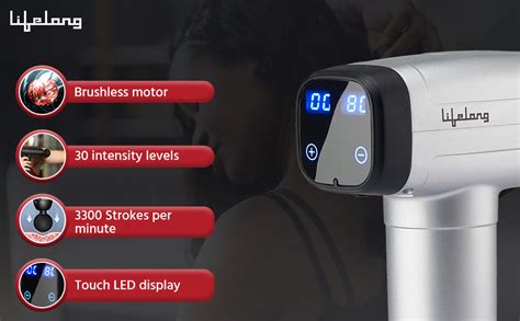 Lifelong LLGM18 Gun Massager Deep Tissue Body Massage Machine For Pain ...
