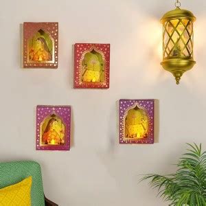 CraftVatika Deep Dwar Set of 12 Diwali Decoration Items Wall Hanging ...
