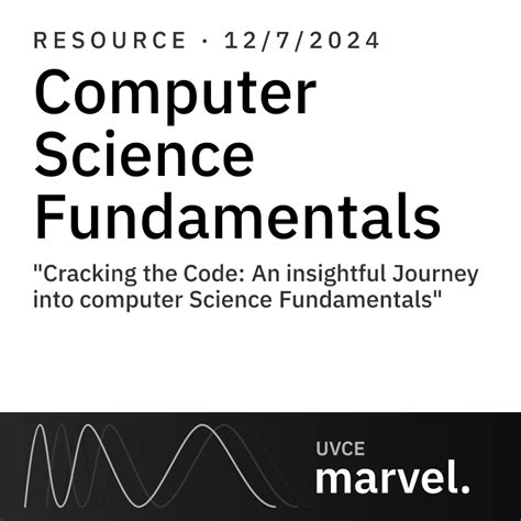 Computer Science Fundamentals | UVCE MARVEL