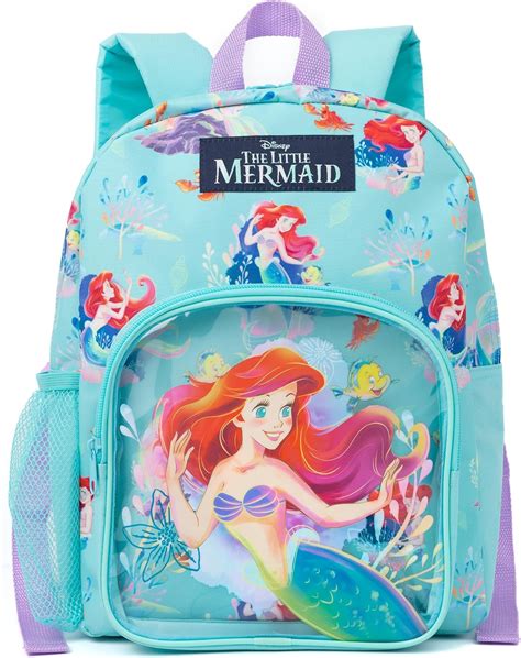 Disney The Little Mermaid Kids Backpack | Girls Ariel Blue Sea-Themed ...