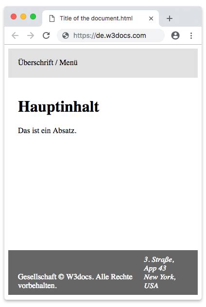 Address Tag in HTML 的图像结果