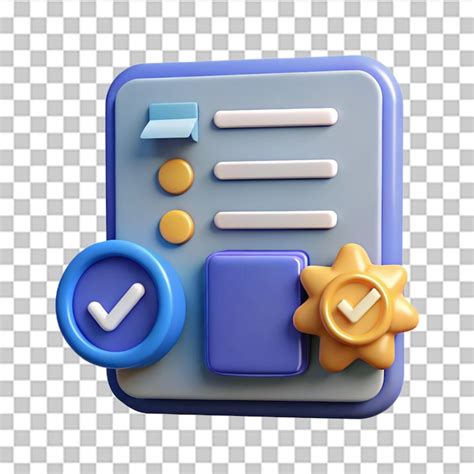 3d check mark approved business icon set for electronic documents and ...