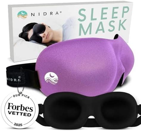 Nidra Luxury Patented Deep Rest Sleep Eye Mask with Contoured Shape and ...