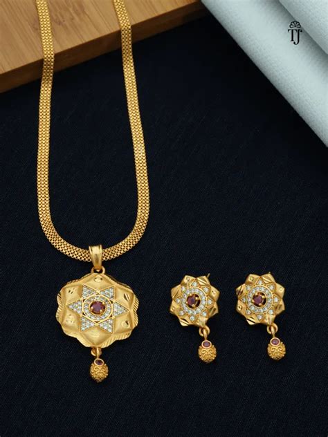 Trendz Jewellery Artificial Pendant Earring Set for Women | Charming ...