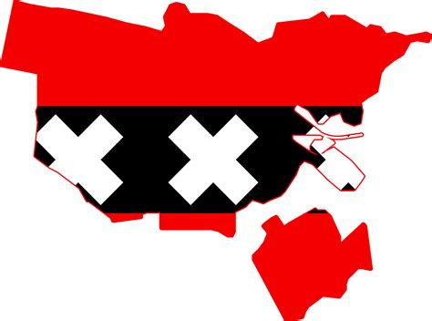 Amsterdam Flag, Red, Black, City, Netherlands PNG