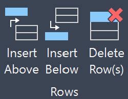 Insert Table AutoCAD 的图像结果