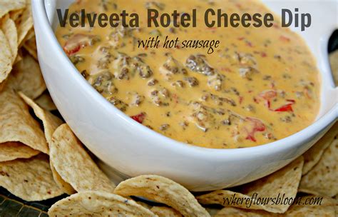 Velveeta Rotel Cheese Dip | Where Flours Bloom