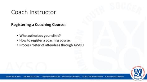 AYSO National Instructor Course - # ppt download