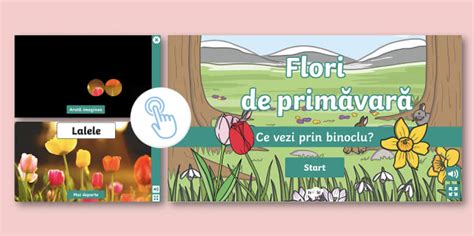 Flori de primăvară – Ce vezi prin binoclu? Joc online