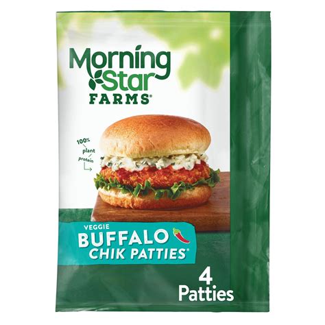 Buy MorningStar Farms Meatless Chicken Patties, Buffalo, 10 oz, Frozen ...