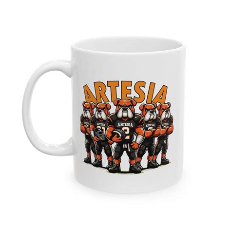 Artesia HS Bulldog Football Mug - 2 Sizes - Etsy