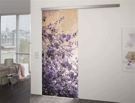 Spring Time Floral Glass Door Design | Internal Glass Door Designs