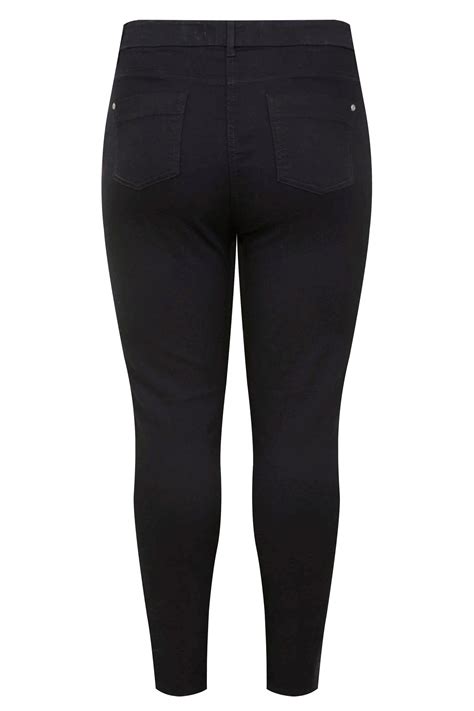 Plus Size Black Skinny Stretch AVA Jeans | Yours Clothing