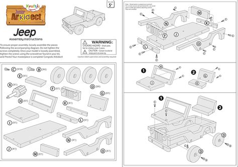 Buy Kraftic Woodworking Building Kit for Kids and Adults, Set of 3 ...