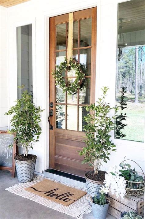 Popular Ideas Farmhouse Front Door Entrance, Amazing Concept
