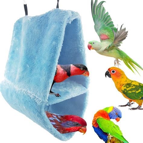 Warm Double-Layer Lint Bird Hammock Nest House Sleeping Bed for Pet ...