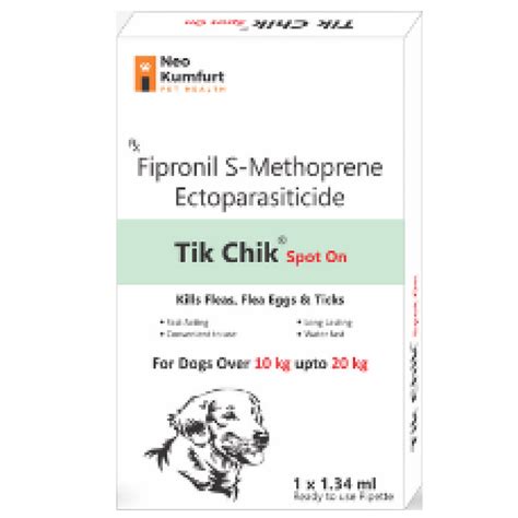 Neo Kumfurt Tik Chik Fipronil Flea & Tick Spot-On Treatment for Dogs ...