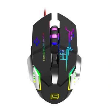 Bajeal g8 wired mouse 3200 dpi usb game 6d macro definition programming ...