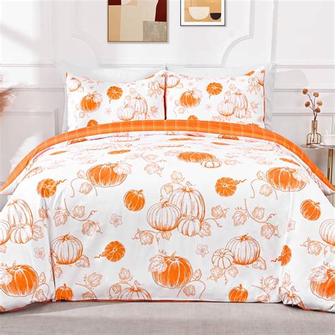 BLEUM CADE 3 Pieces Fall Duvet Cover Set,King Size Thanksgiving ...