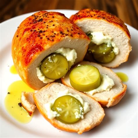 Pickle-Stuffed Chicken Breast Recipe | cookAIfood