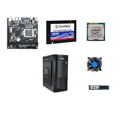 Combo of H61 Motherboard, i5 3rd Gen Processor, 8GB RAM, 256GB SSD ...
