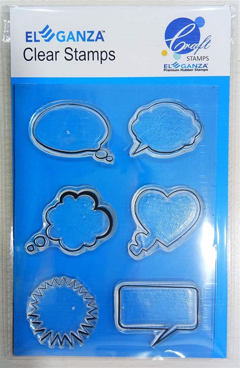 Clear Callouts Rubber Stamp Craft Size 104 mm x 150 mm : Amazon.in ...
