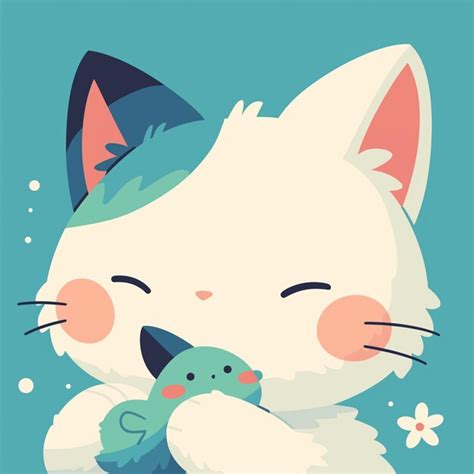 Snowshoe cat playing with a toy mouse | Premium AI-generated vector