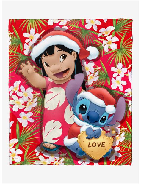 Disney Lilo & Stitch Santa Stitch Throw Blanket | Hot Topic