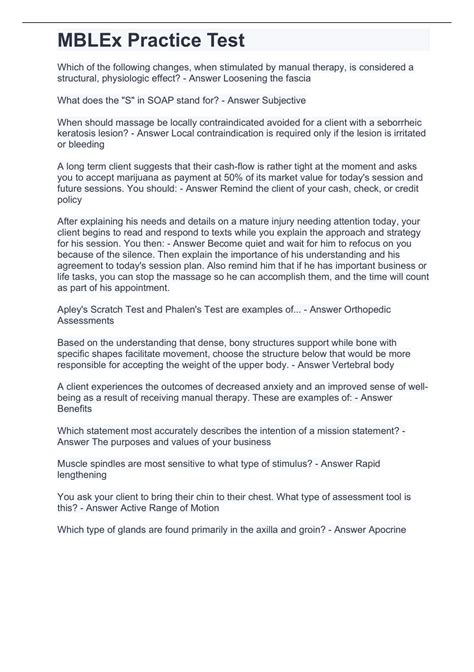 MBLEx Practice Test 2022 completed Exam - MBLEx Practice - Stuvia US