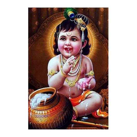 moderngallerymart Little Krishna Poster | Bal krishna Poster | 350GSM ...