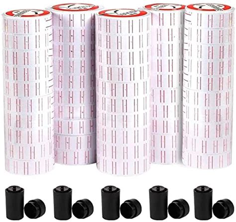 SAMVARDHAN MX5500 Price Tag, 5 (30K Stickers) Roll Labels, 5 Ink Wheels ...