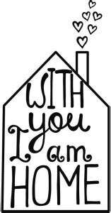 KD with you i am home Sticker Poster|Beautifull Quotes|. Paper Print ...