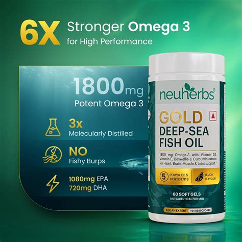 Buy Omega 3 Gold Deep Sea Fish Oil Capsules & Tablets Online