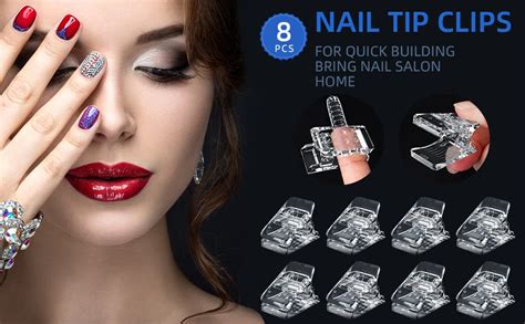 Buy NAILWIND Nail Clips for Polygel, Nail Extension Gel Quick Building ...