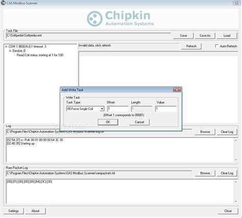 CAS Modbus Scanner 的图像结果
